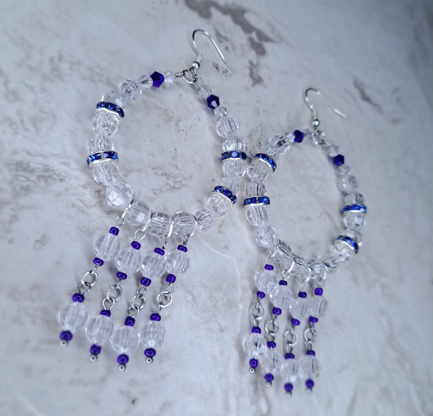 Clear hoop Earrings