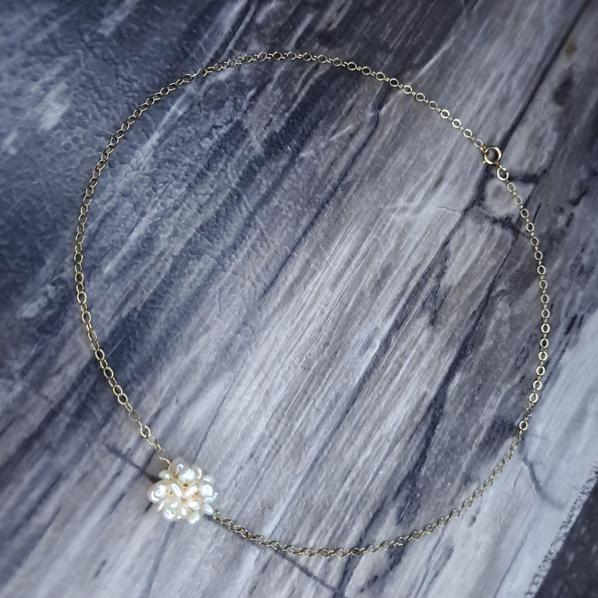Vintage Fresh water pearl 14k GF necklace