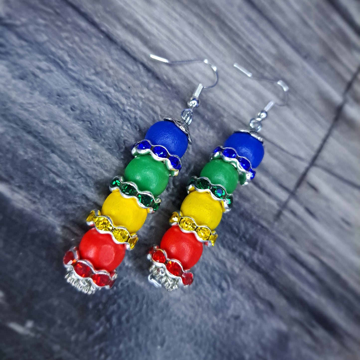 Rainbow stainless steel earring