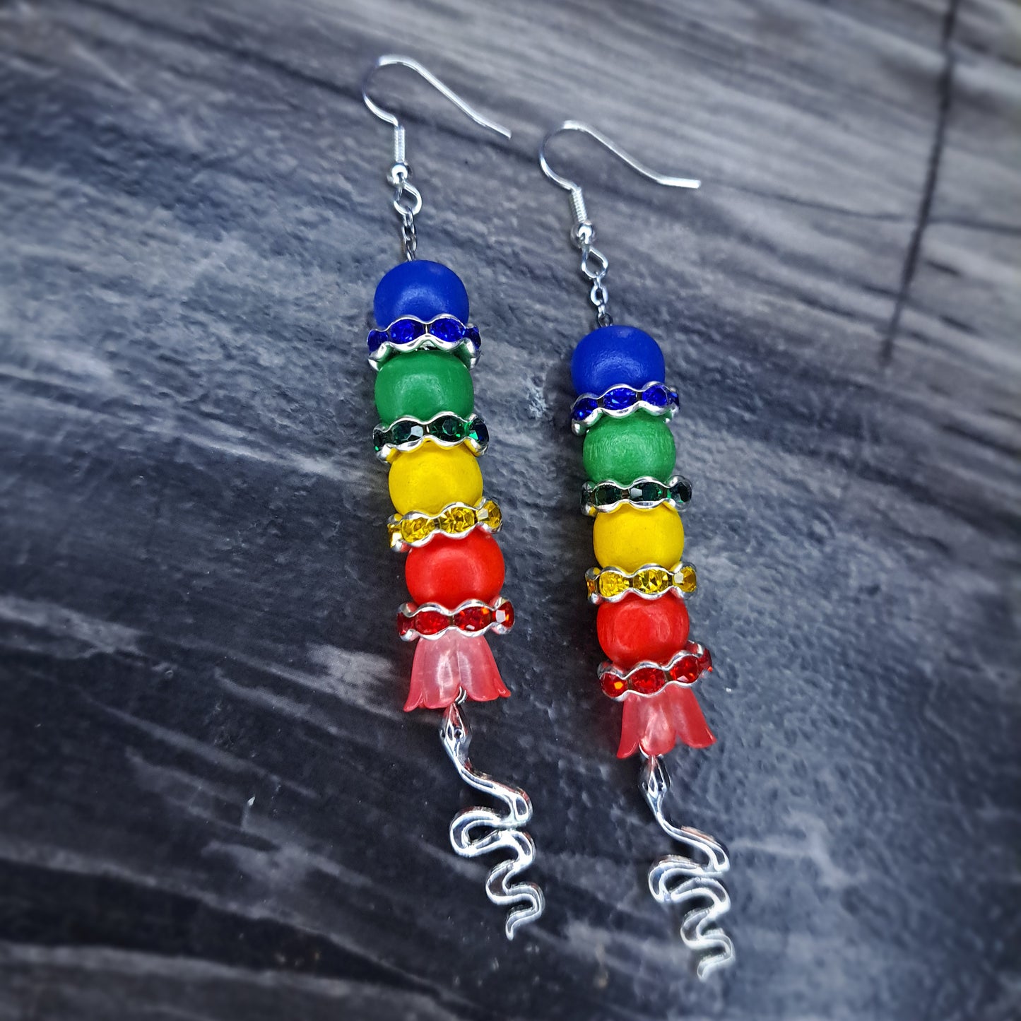 Rainbow stainless steel earring