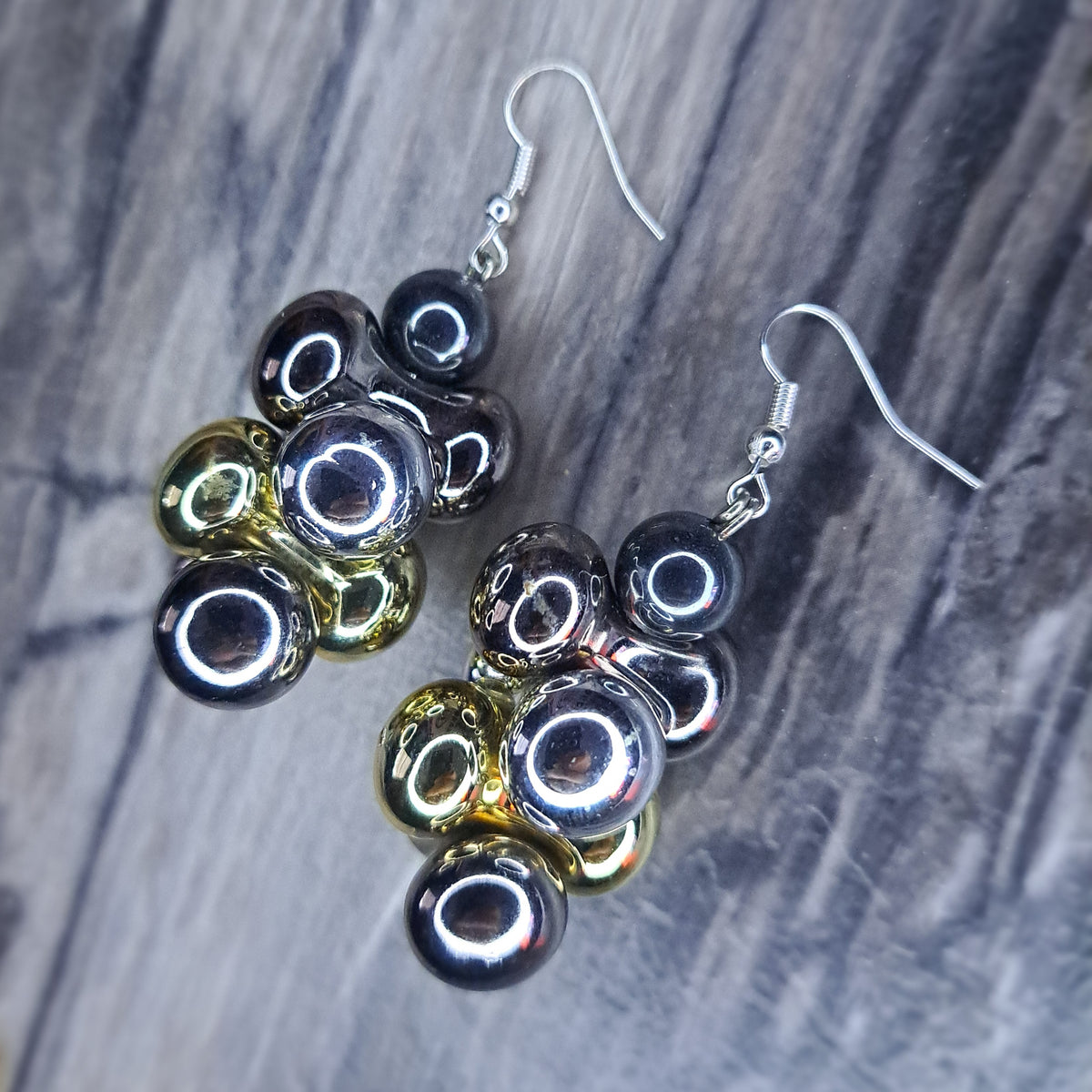 Mixed metal earrings