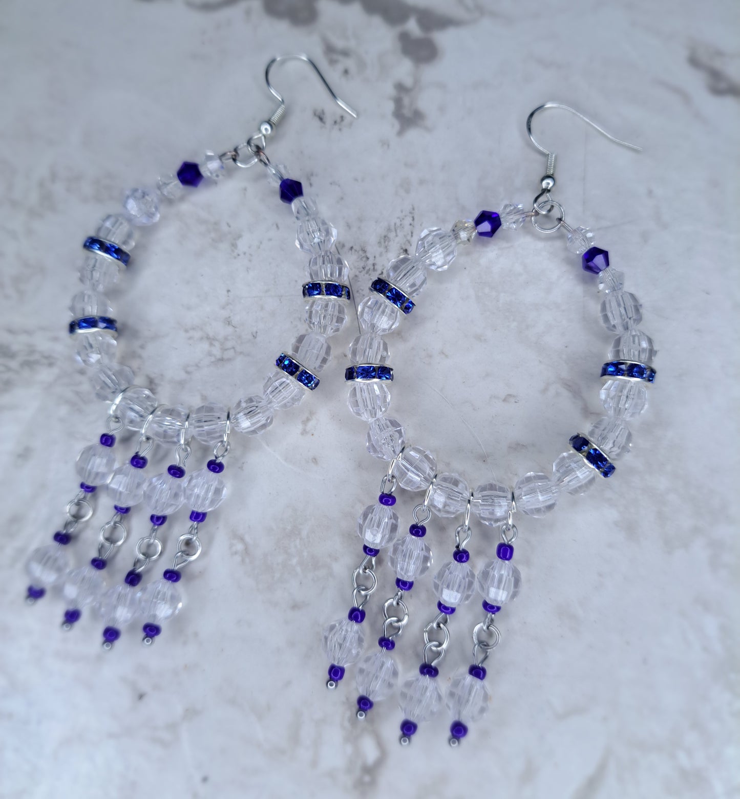 Clear hoop Earrings