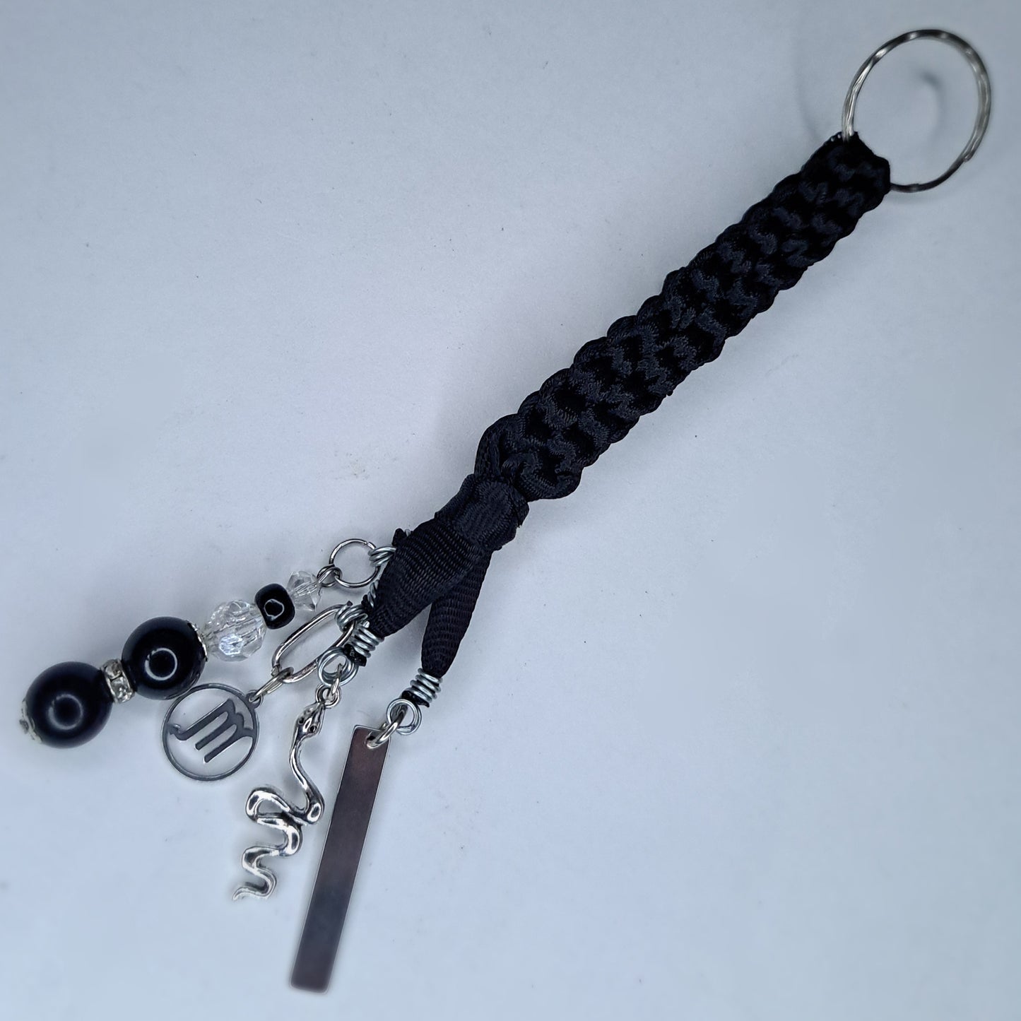 Zodiac rope charm keychain