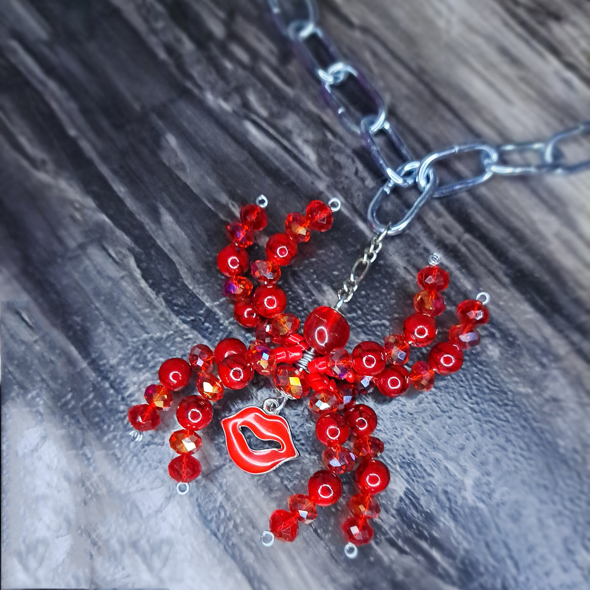 Red Spider stainless steel chain choker