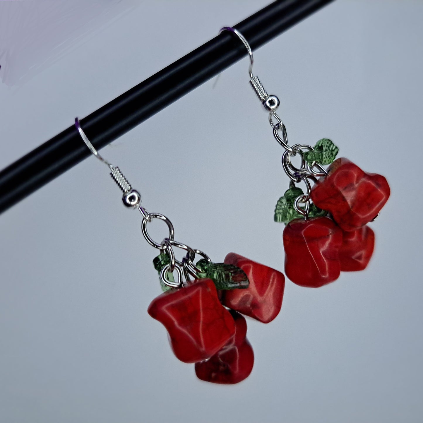 Apple Fruit stainless steel earrings