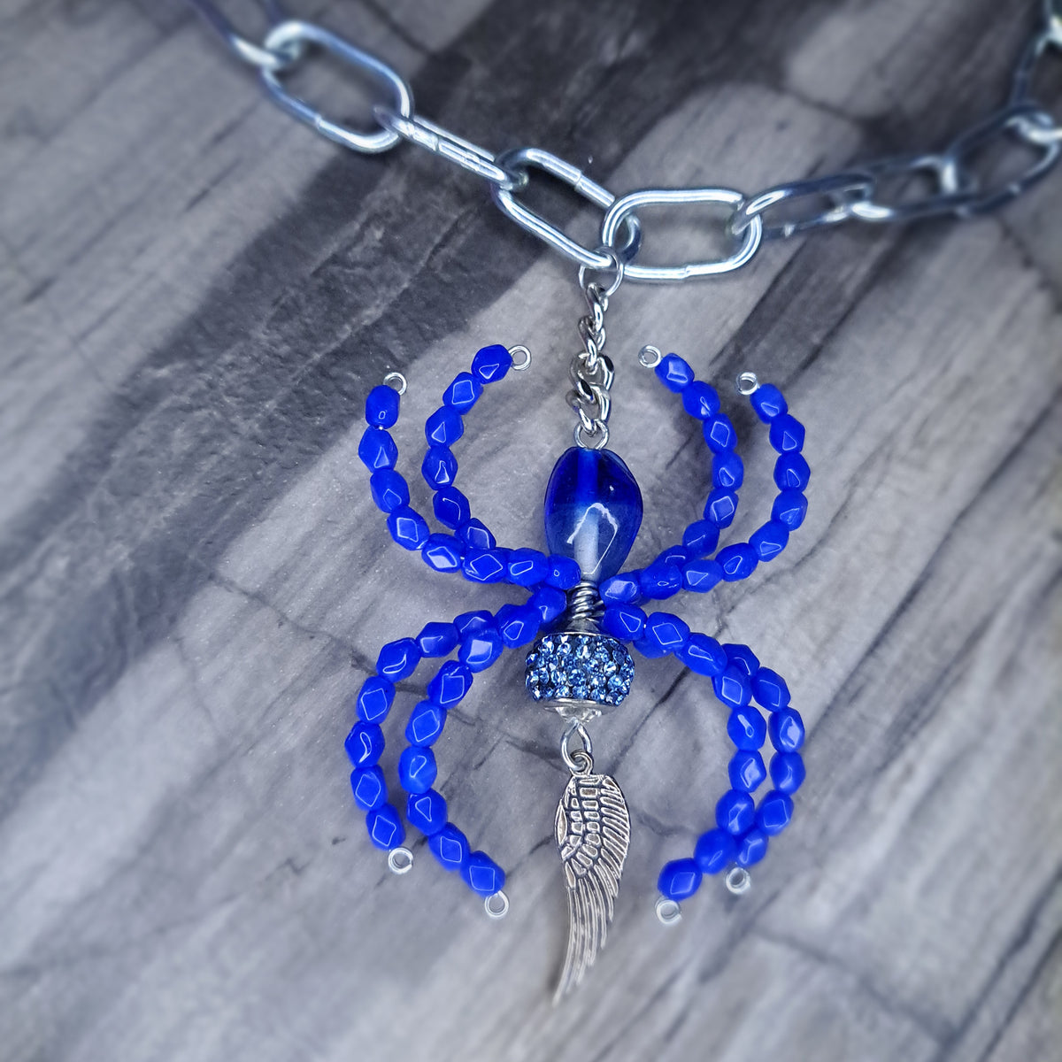 blue Spider stainless steel chain choker