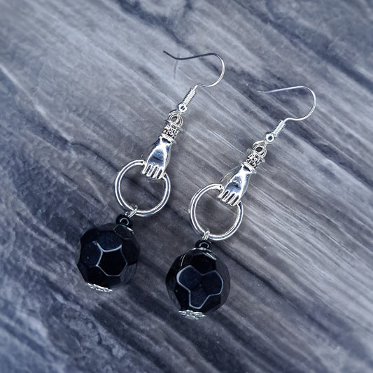 Hand Charm stainless steel earrings