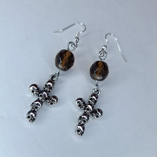 cross Charm stainless steel earrings