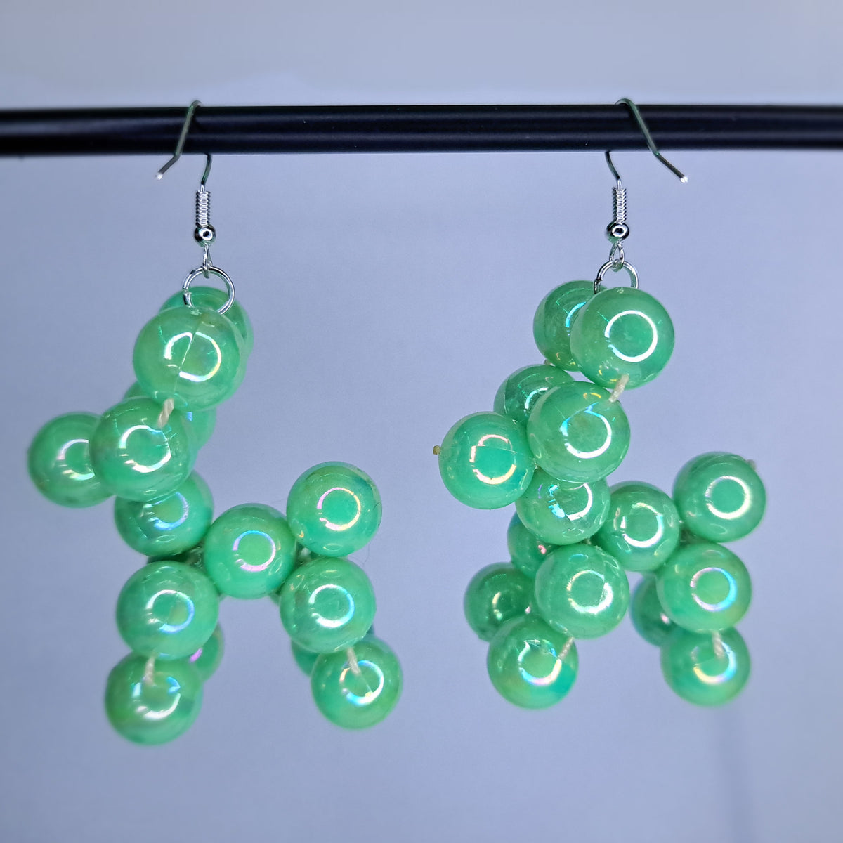 Green balloon dog earrings earrings