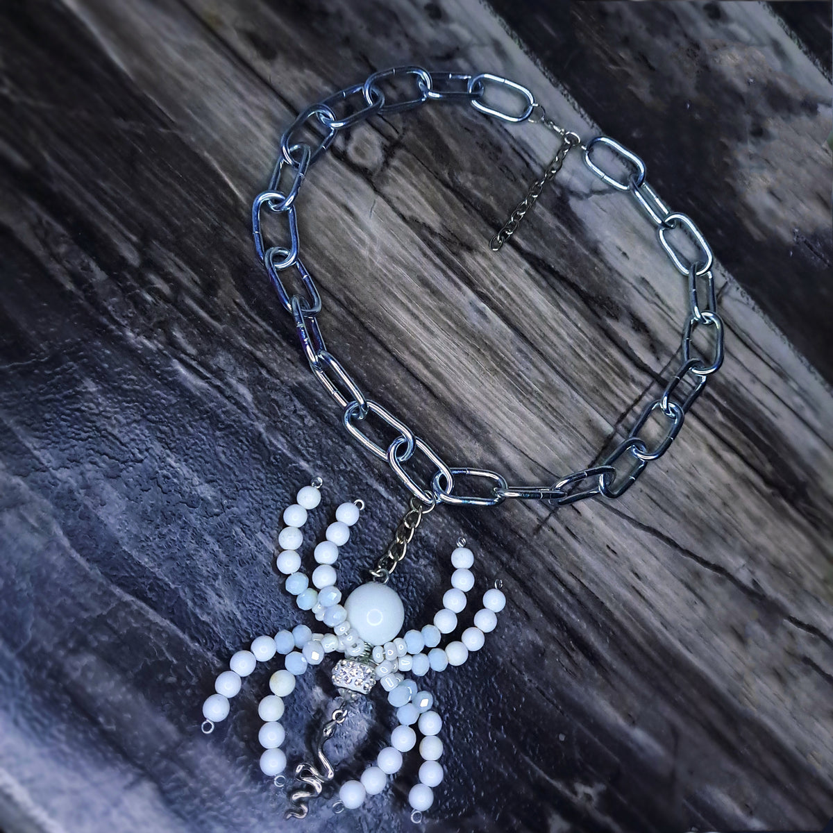 White Spider stainless steel chain choker