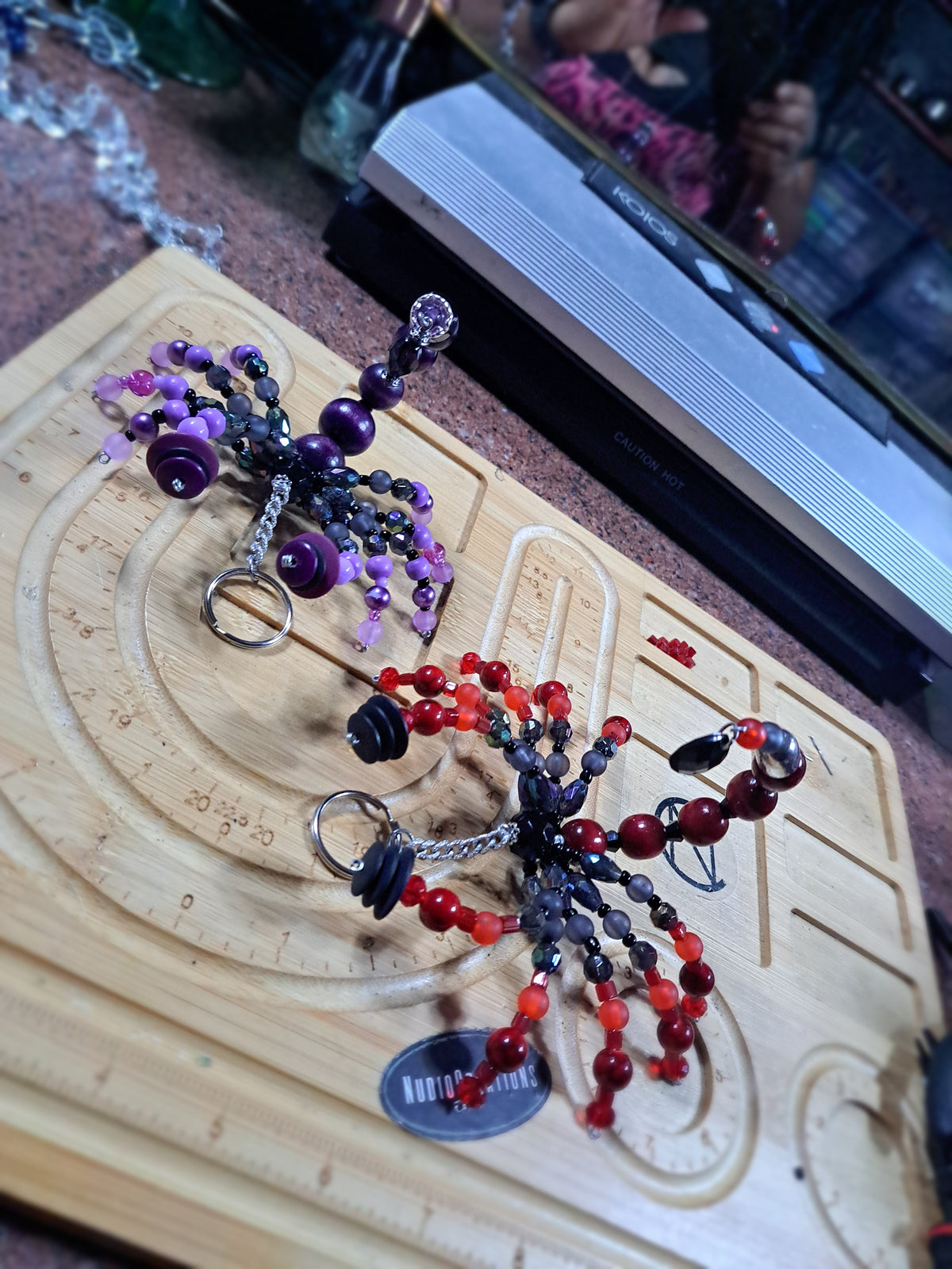 Custom beaded scorpions