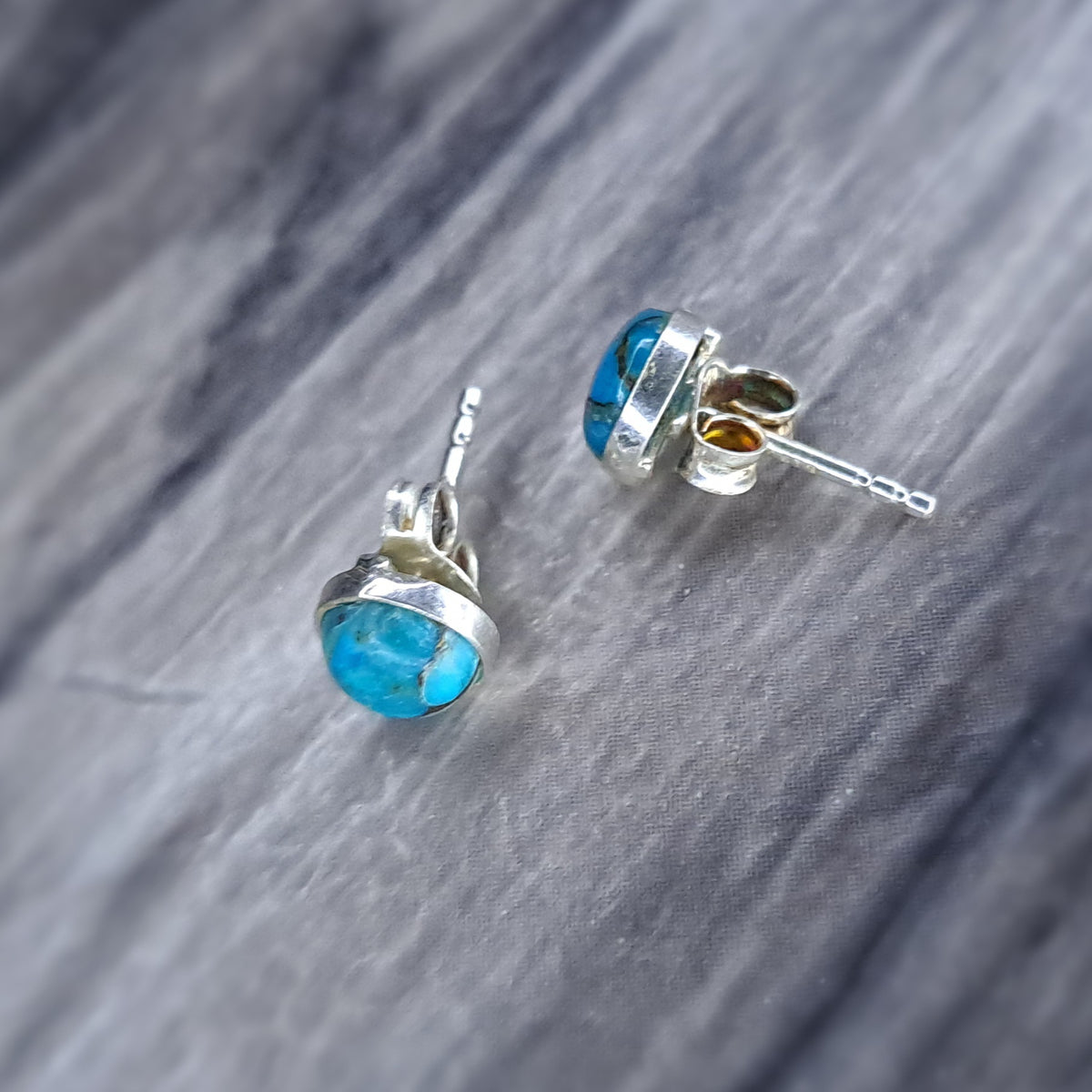 Turquoise and 925 silver studs