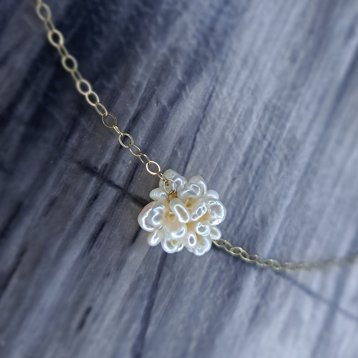 Vintage Fresh water pearl 14k GF necklace