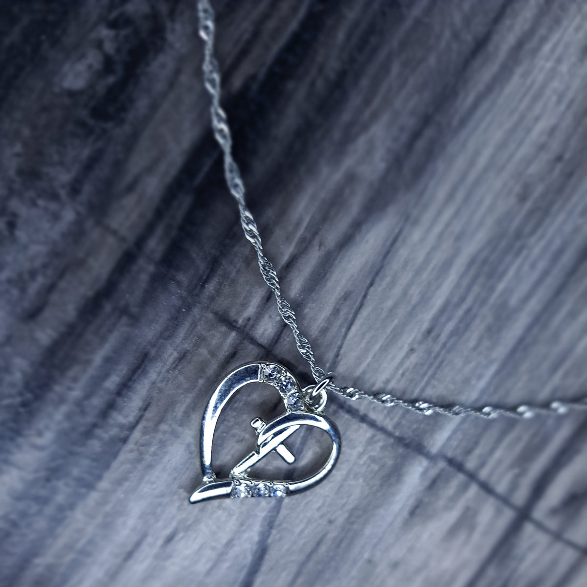 silver Cross necklace