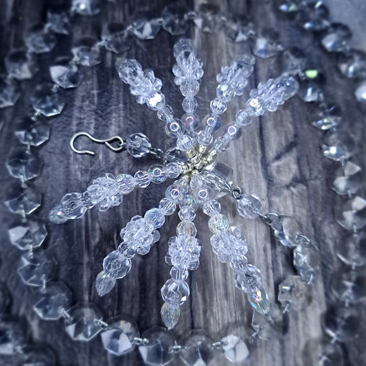 Clear Glass Beaded spider body chain 5ft