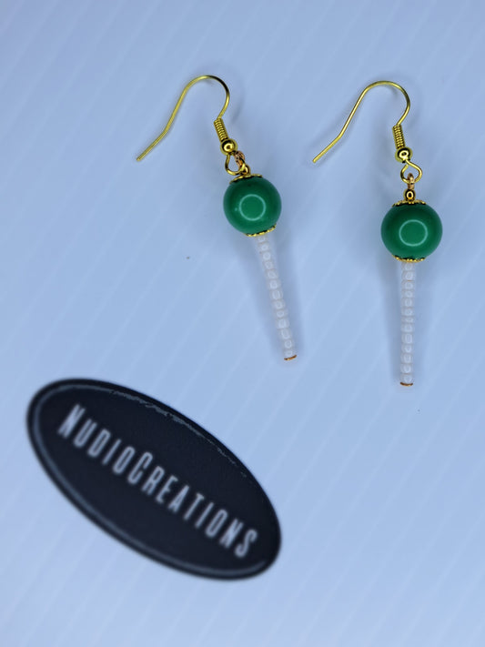 Candy stainless steel handmade earrings