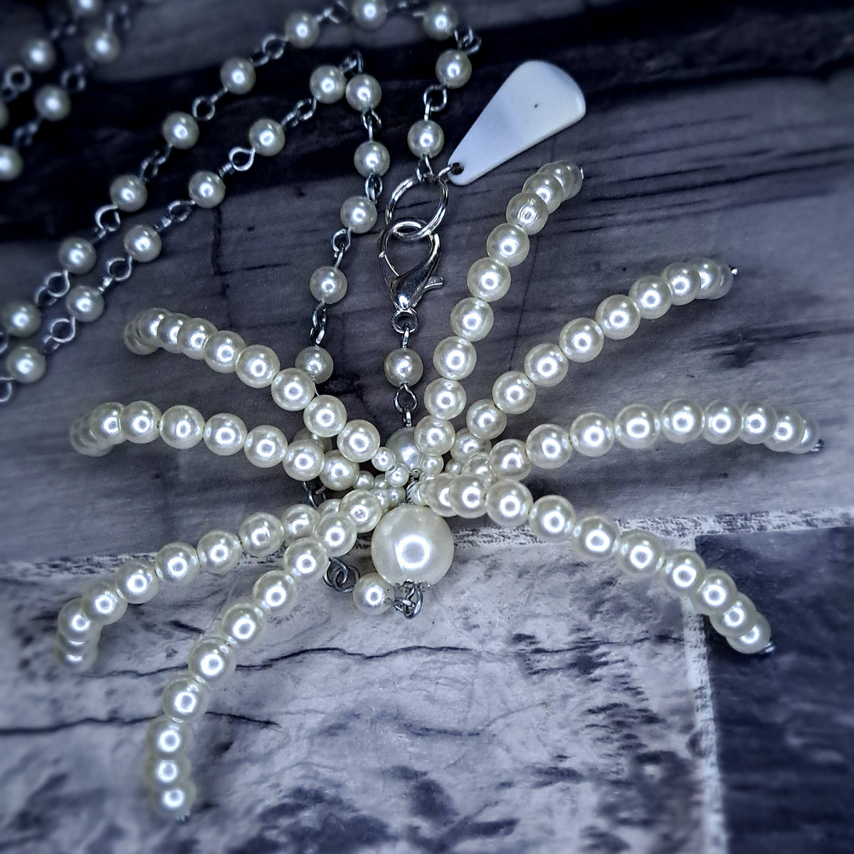 Pearl Beaded spider body chain 5ft