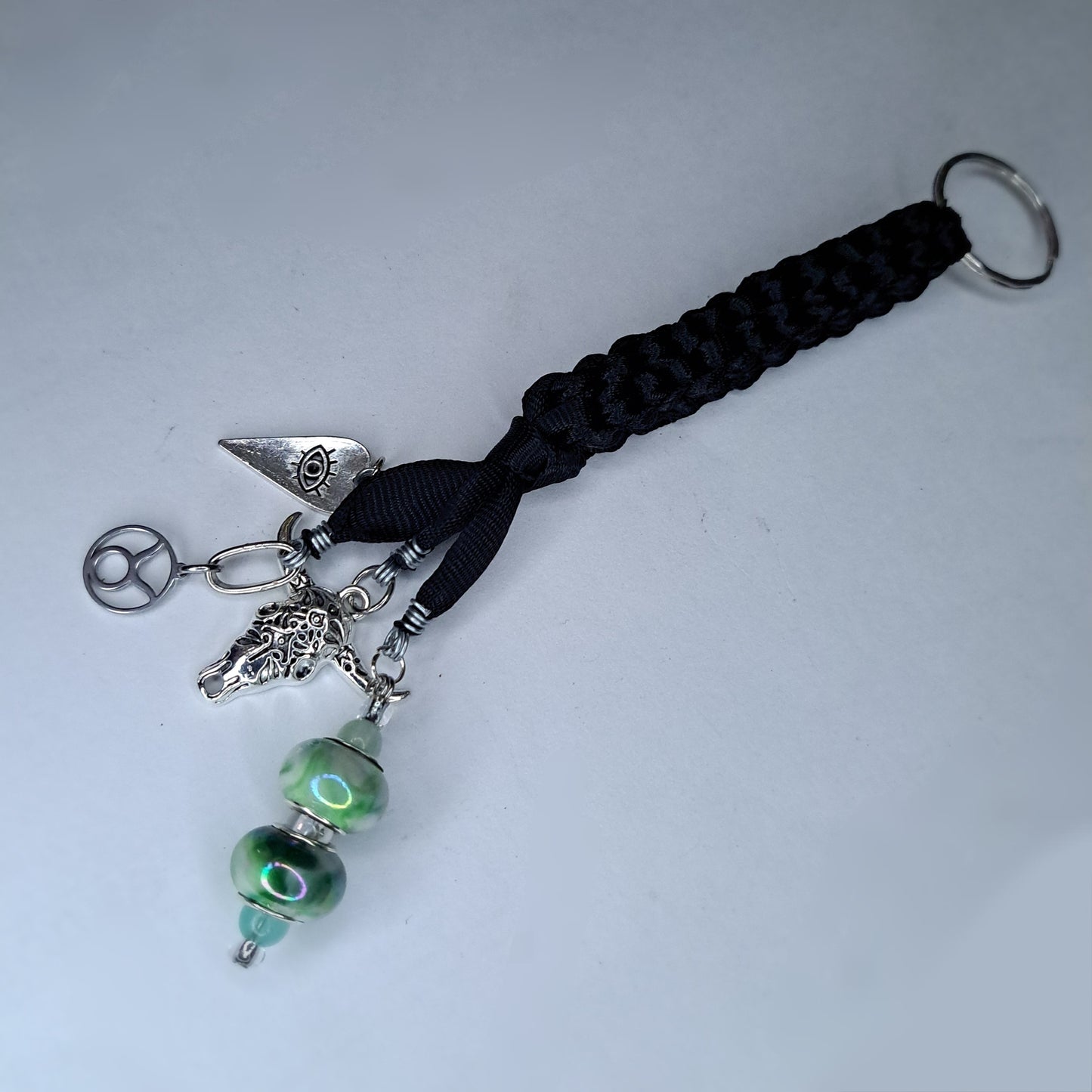 Zodiac rope charm keychain