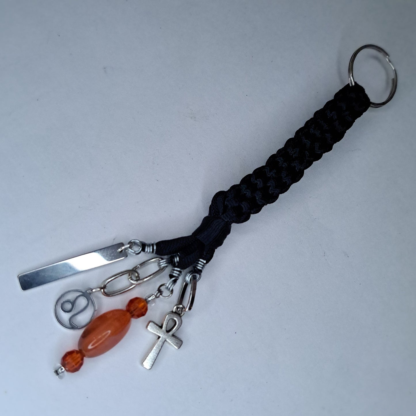 Zodiac rope charm keychain