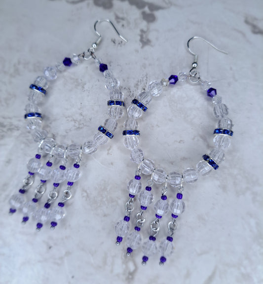 Clear hoop Earrings
