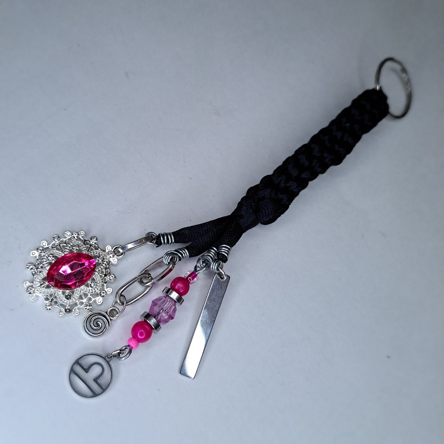 Zodiac rope charm keychain