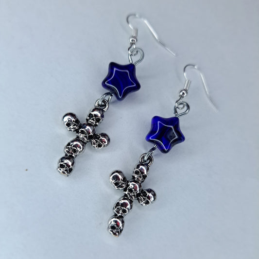 cross Charm stainless steel earrings