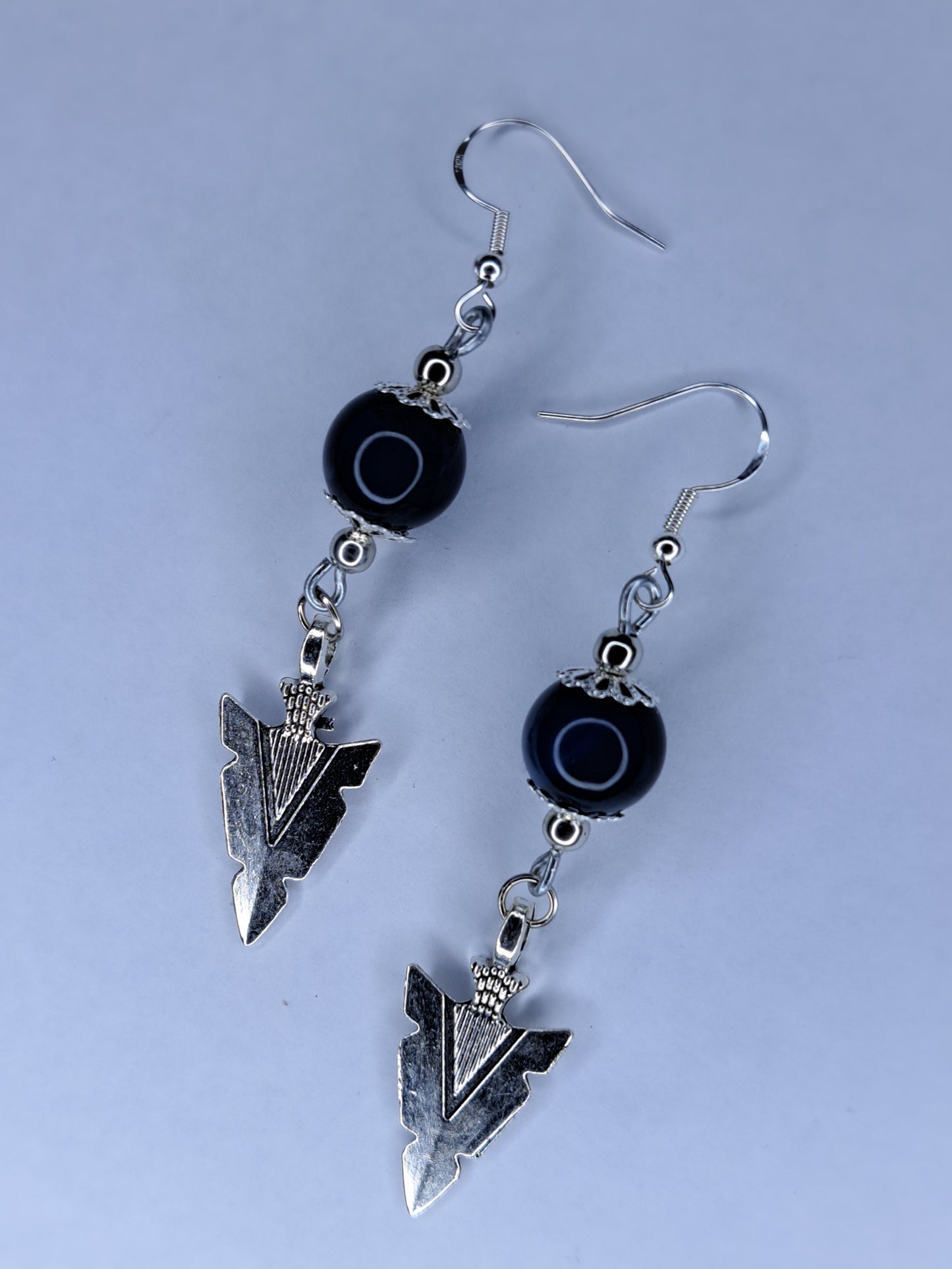 Arrow head charm s925 sterling silver earrings